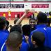 The Ypsilanti High School basketball huddles together before the the game against Saginaw High on Tuesday, March 19. Daniel Brenner I AnnArbor.com